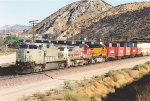 Stack train rolls west behind an eastern leader